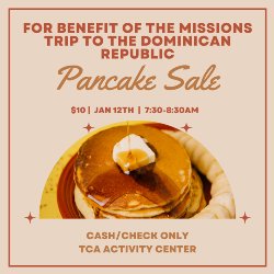 2024 Mission Trip Pancake Breakfast 